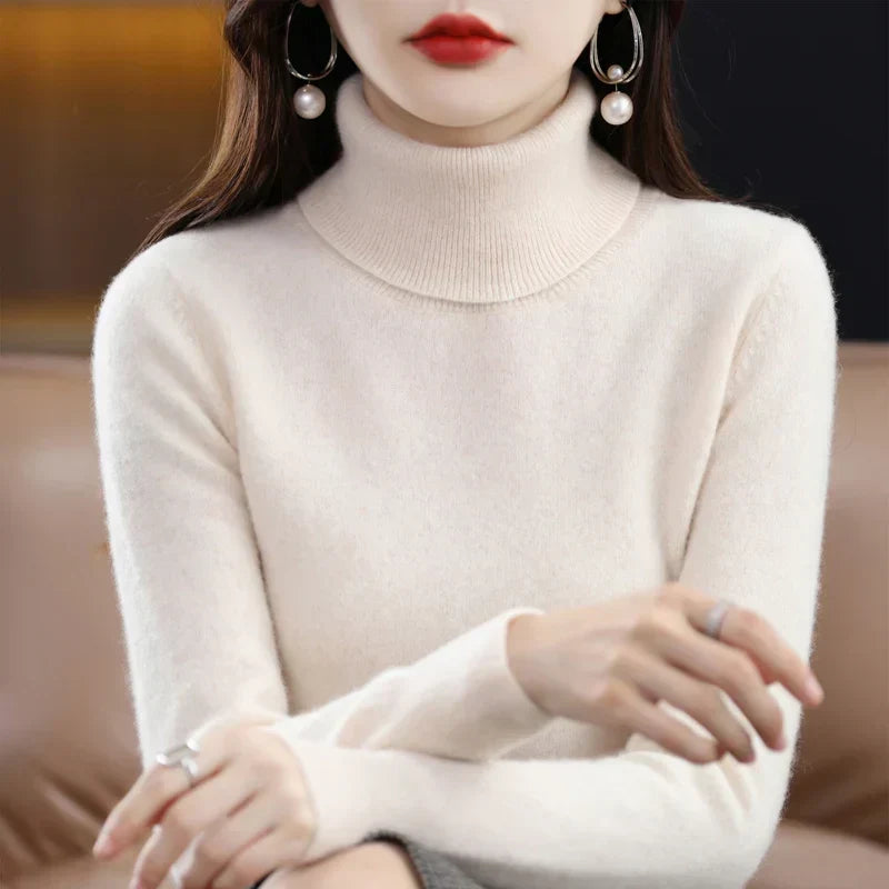 Amara | Cashmere High Neck Jumper
