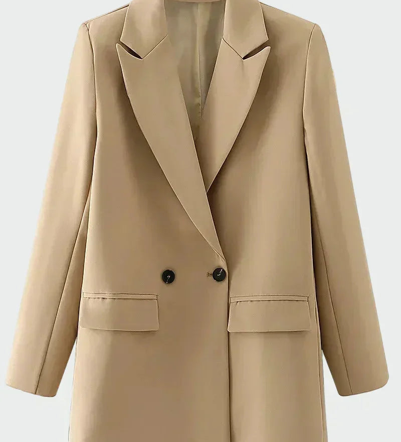 Oversized Coat with Modern Lines