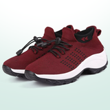 Ambulo Orthopaedic Knitted Shoes - Black Red