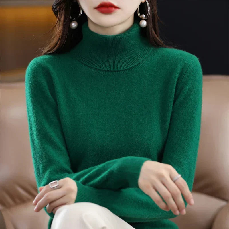 Amara | Cashmere High Neck Jumper