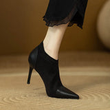 Genuine Leather Heels Veronica