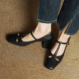 Elora Authentic Leather High Heels