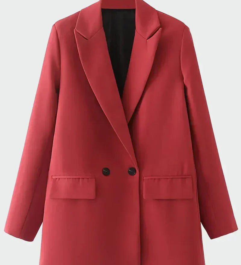 Oversized Coat with Modern Lines