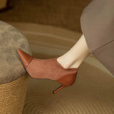 Genuine Leather Heels Veronica