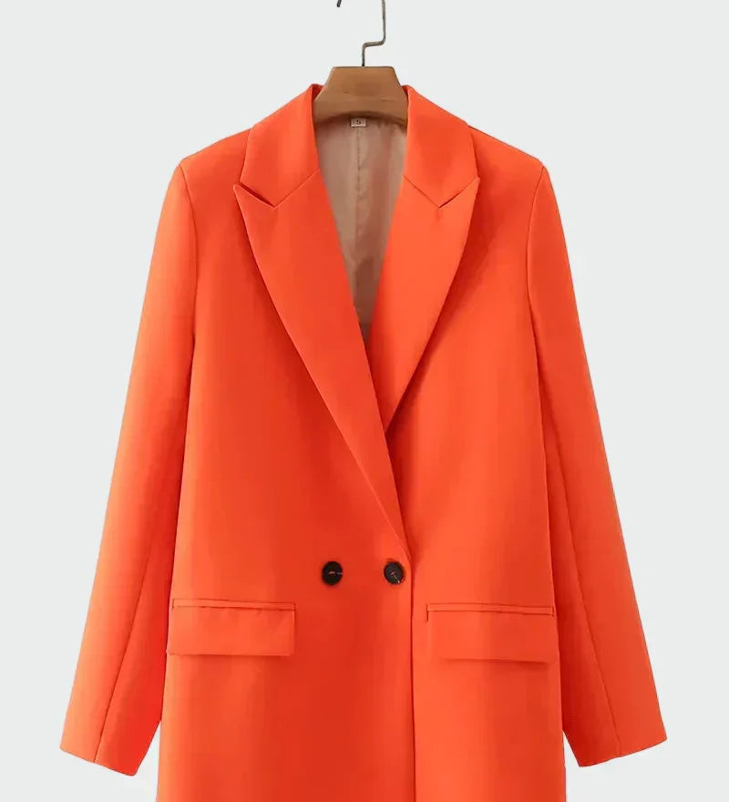 Oversized Coat with Modern Lines