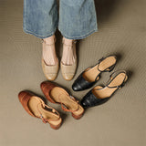 Genuine Leather Heels Valery