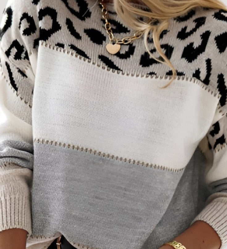 Sophie Knitted Jumper with Playful Pattern
