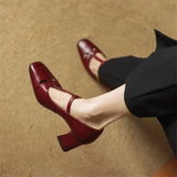 Elora Authentic Leather High Heels