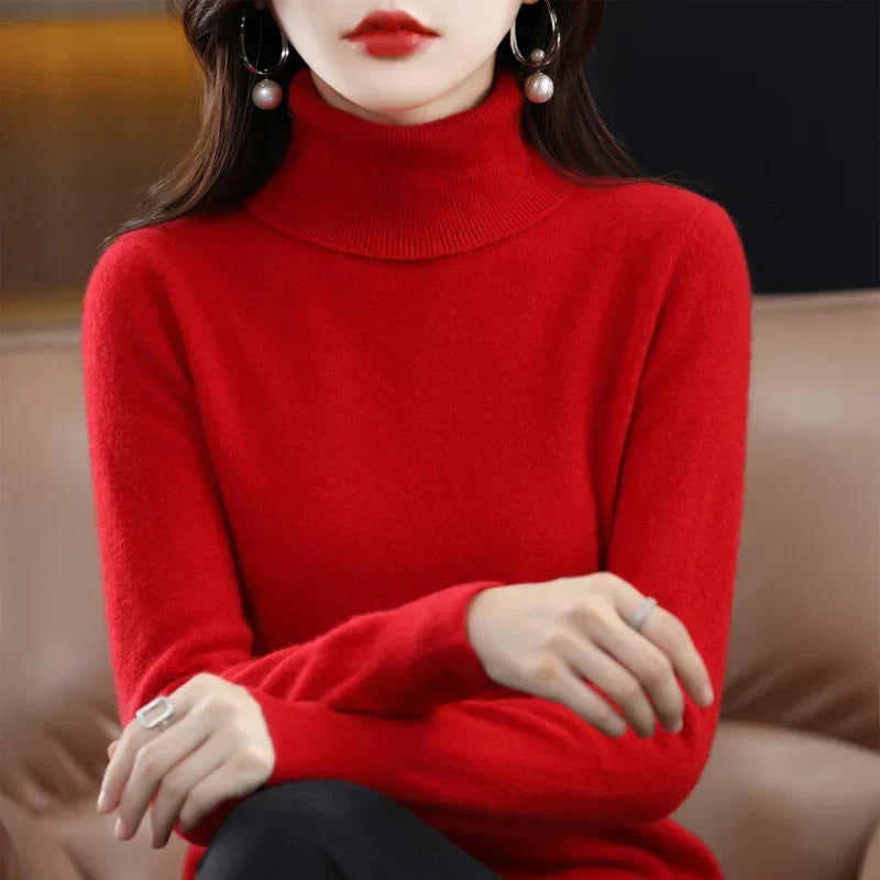 Amara | Cashmere High Neck Jumper