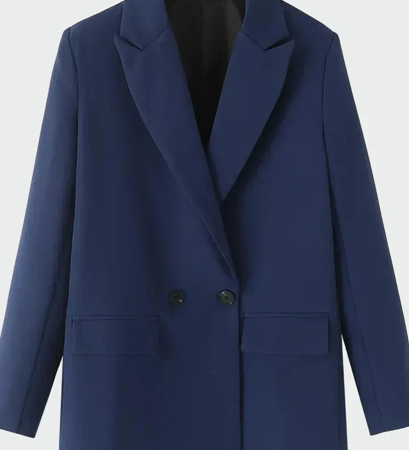 Oversized Coat with Modern Lines