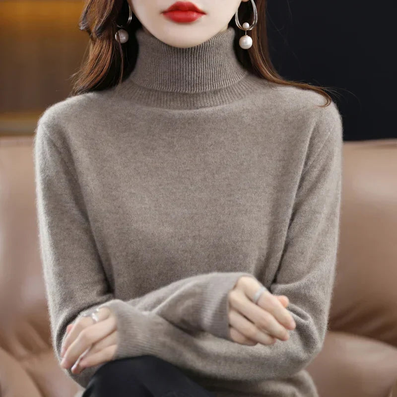 Amara | Cashmere High Neck Jumper