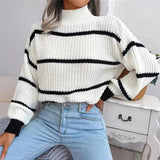 Sarah - High Neck Couture Sweater