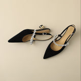 Elegant Low Heeled Shoes Crysel