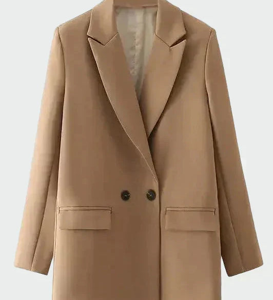 Oversized Coat with Modern Lines