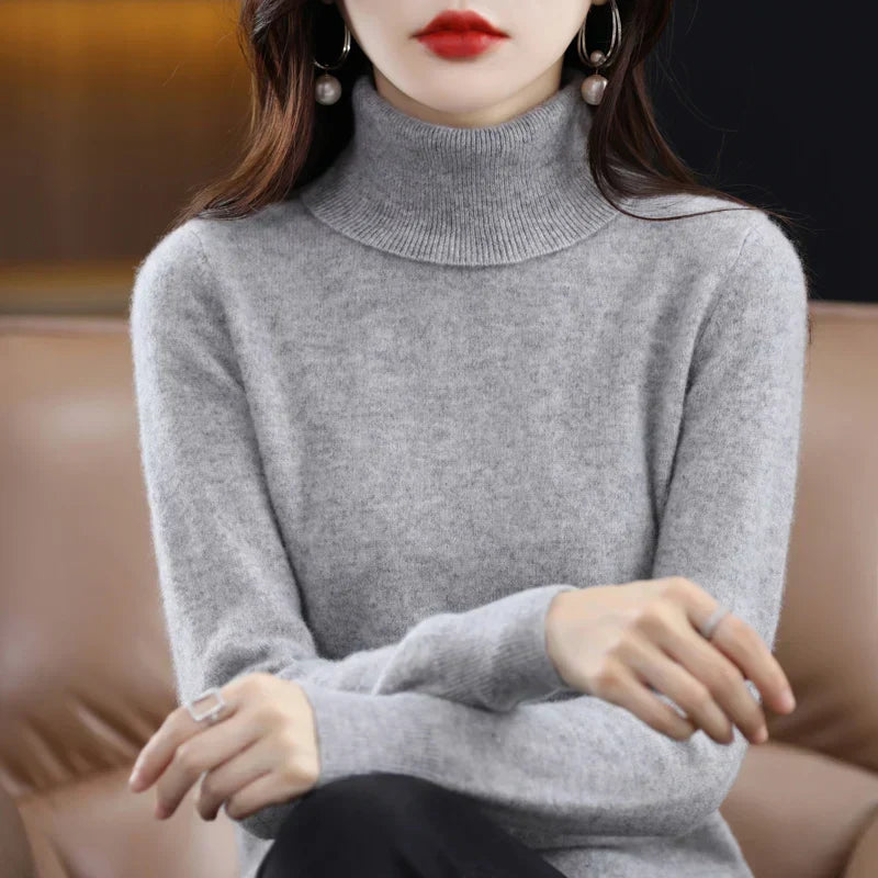 Amara | Cashmere High Neck Jumper