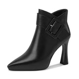Yolanda | Aveline Ankle Boots with Buckle