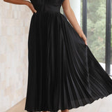 Isla | Elegant Pleated Dress