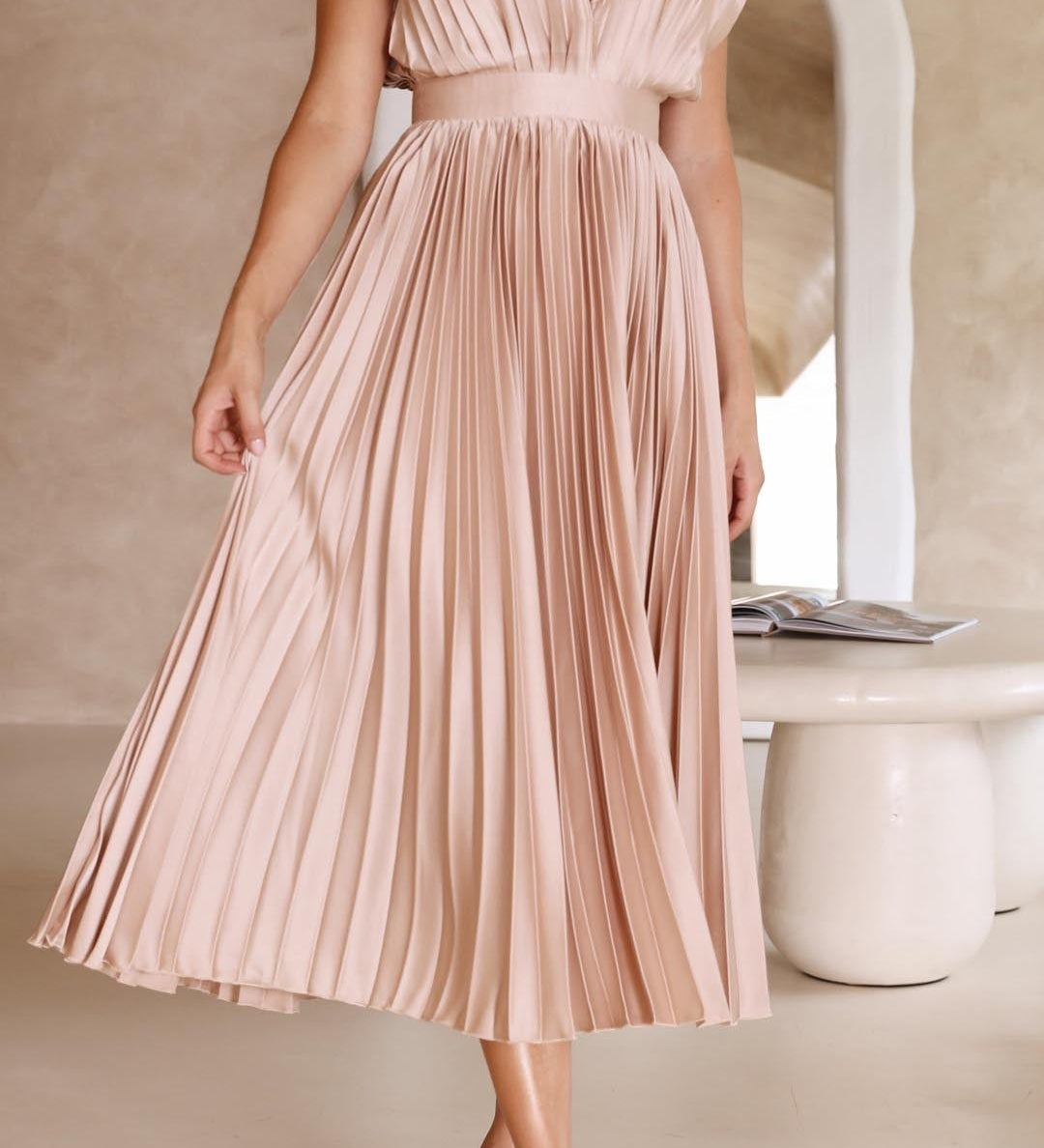 Isla | Elegant Pleated Dress