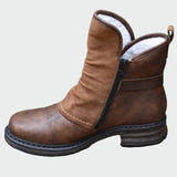 Leather winter boots for everyday comfort