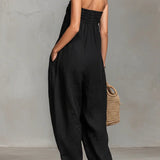 Carmen | Elegant Strapless Jumpsuit