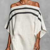 Carmen | Off-the-Shoulder Maxi Dress with Batwing Sleeves