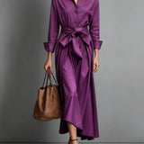 Carmen | Elegant Maxi Dress with Bow Detail