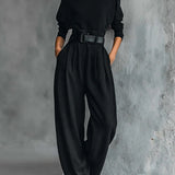 Carmen | Black 2-Piece Set with Belt