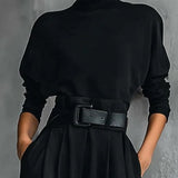 Carmen | Black 2-Piece Set with Belt
