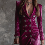 Vera | Maxi Velvet Blazer Dress