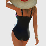 Teresa - High Elasticity Swimsuit with Crossed Detail at the Front