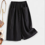 Midi Skirt with Wash