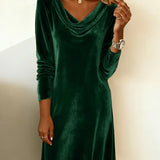 Rosa | Velvet Loose Cut Dress