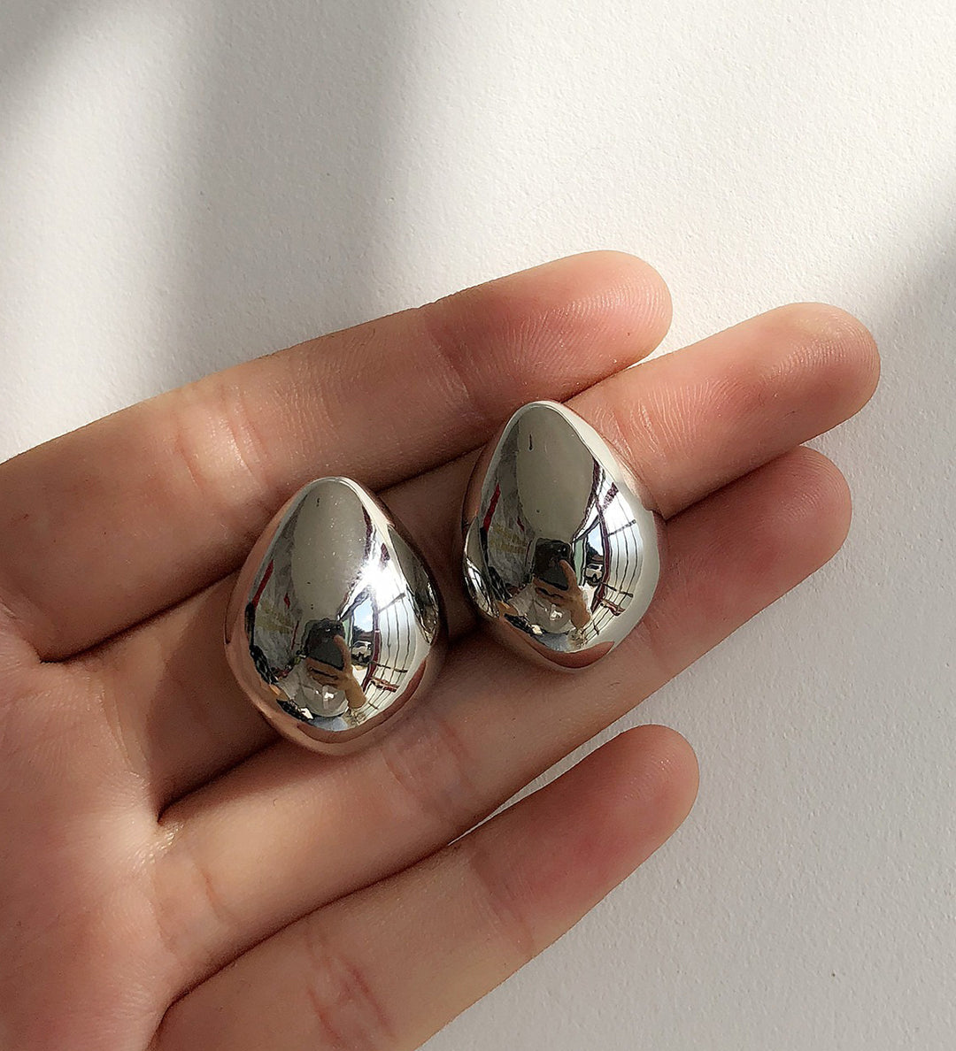 Metallic Drop Earrings