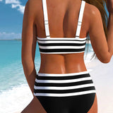 Victory - High-Waisted Striped Bikini