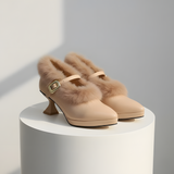 Velina Leather Heels