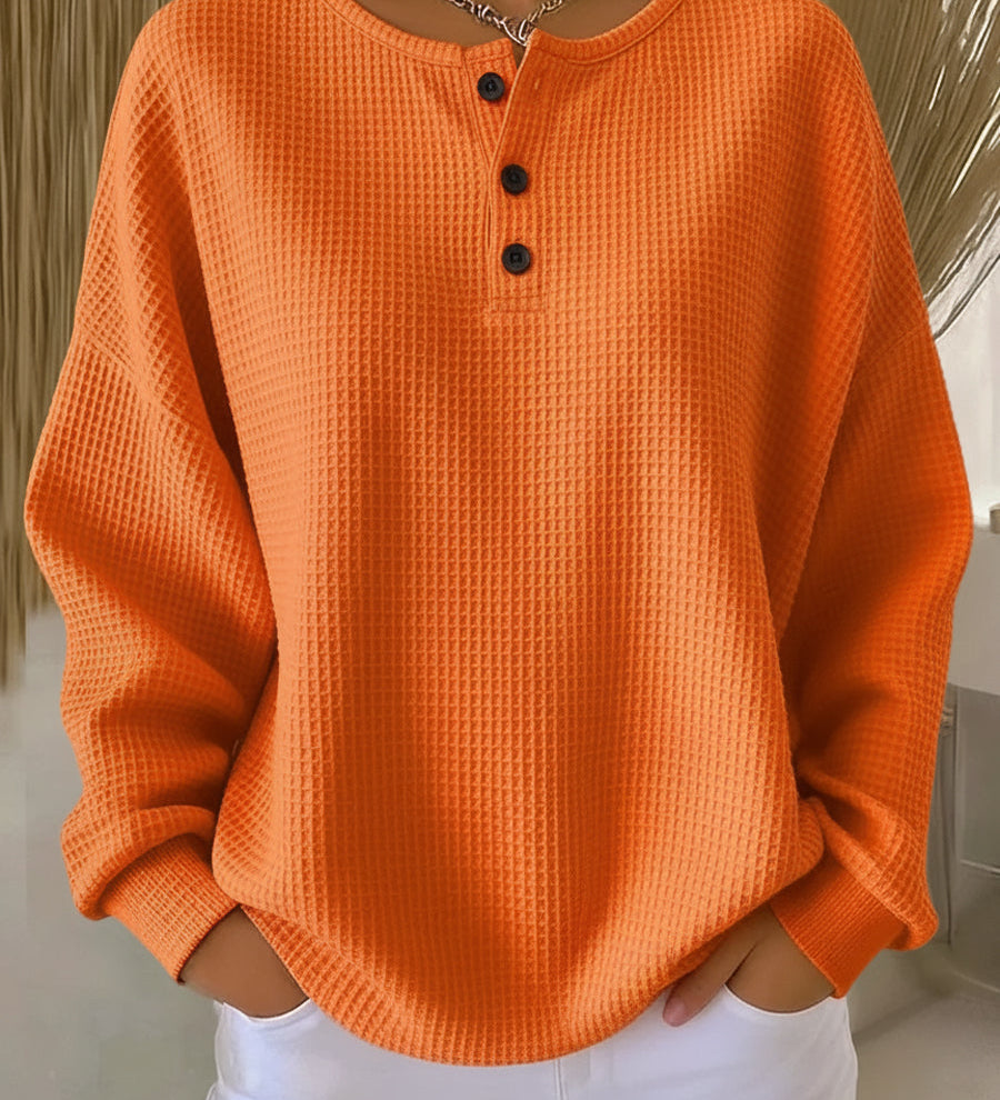 Brisa | Waffle Textured Knit Sweater