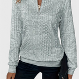 Zoey | Soft Zip Knit Jumper