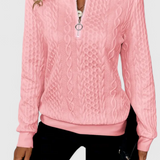 Zoey | Soft Zip Knit Jumper