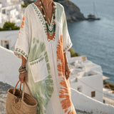 Caftan Dress "Vivienne" – Poetic Watercolour