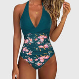 Flávia - Elegant swimsuit for women with a V-neck
