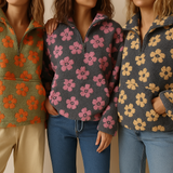 Lucia - Warm Jersey with Flowers