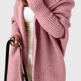 Oversized Hooded Knit Cardigan