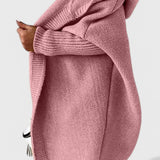 Oversized Hooded Knit Cardigan