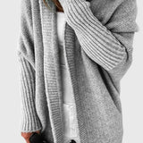 Oversized Hooded Knit Cardigan