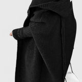 Oversized Hooded Knit Cardigan