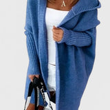 Oversized Hooded Knit Cardigan