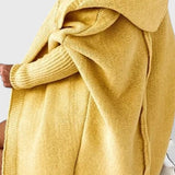 Oversized Hooded Knit Cardigan