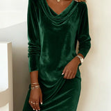 Rosa | Velvet Loose Cut Dress
