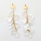 Orchid Petal Drop Earrings