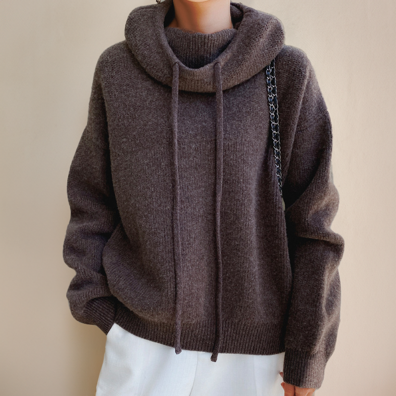 Ariana Luxury Jumper – Merino Roll Neck Sweater